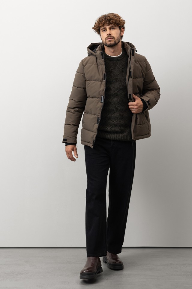 Quilted Jacket with Removable Hood Quilted Jacket with Removable Hood