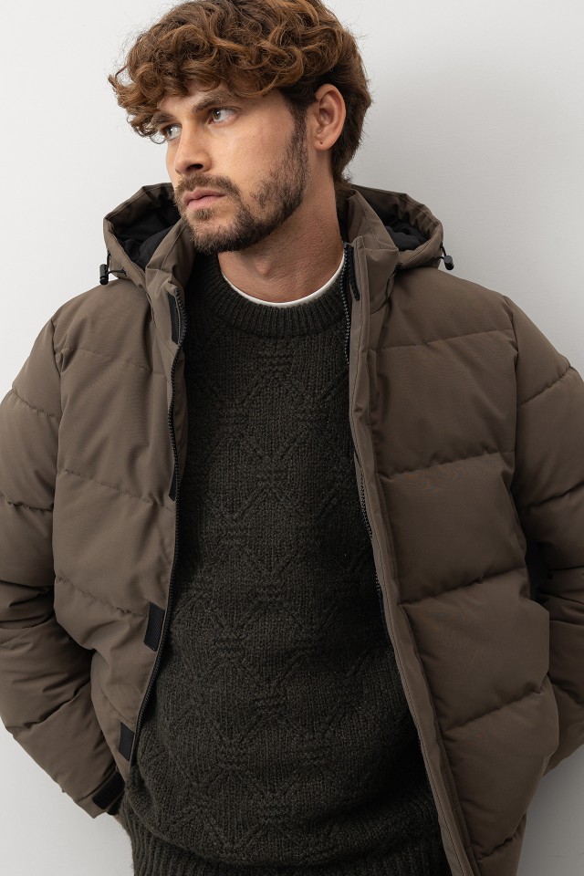 Quilted Jacket with Removable Hood Quilted Jacket with Removable Hood
