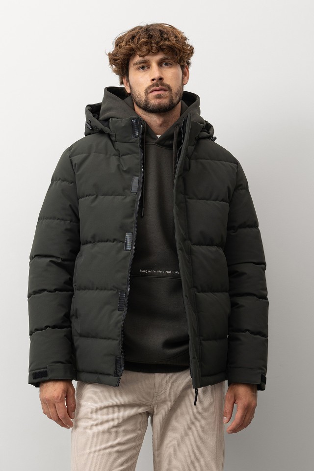 Quilted Jacket with Removable Hood Quilted Jacket with Removable Hood