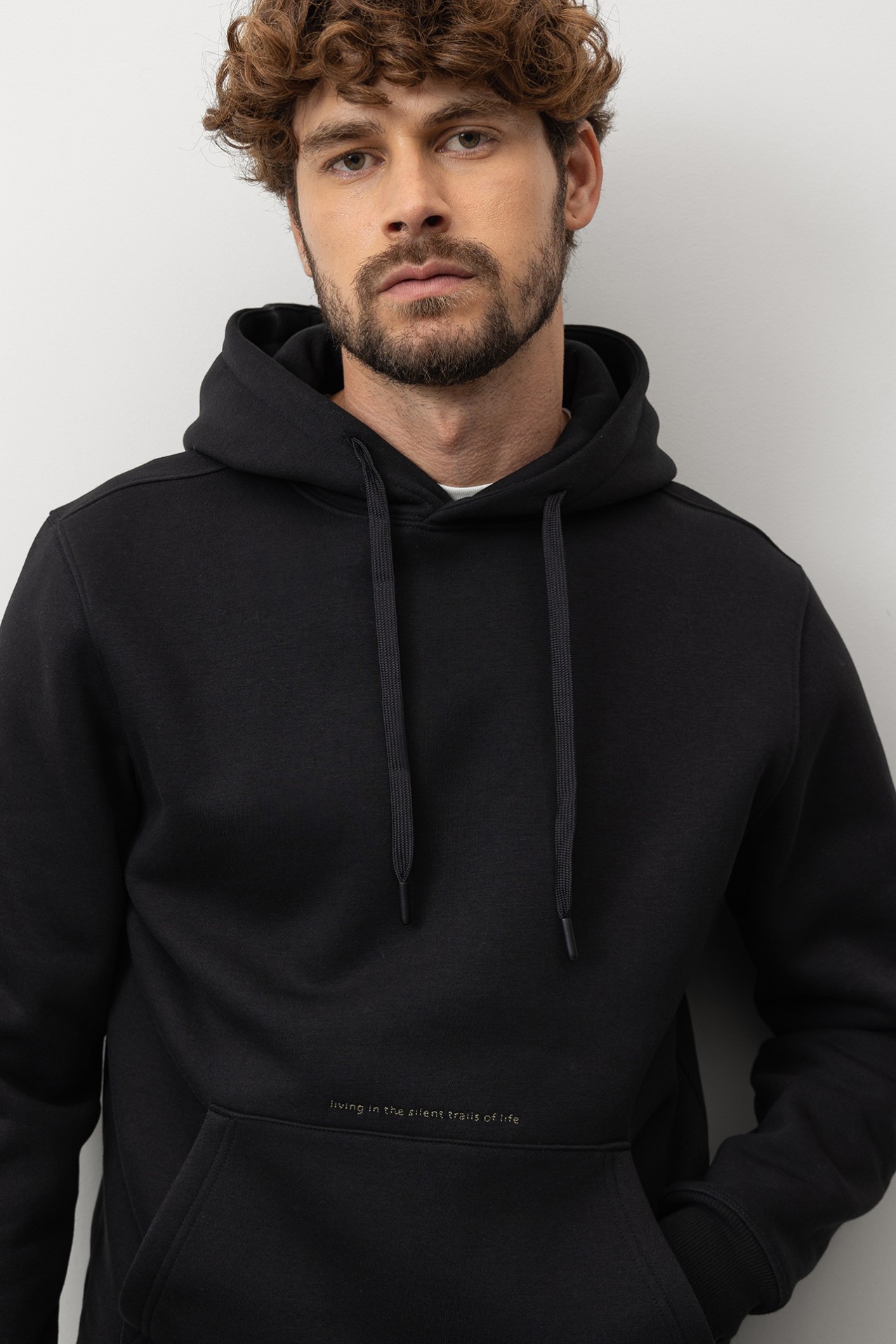 Black Graphic Hoodie
