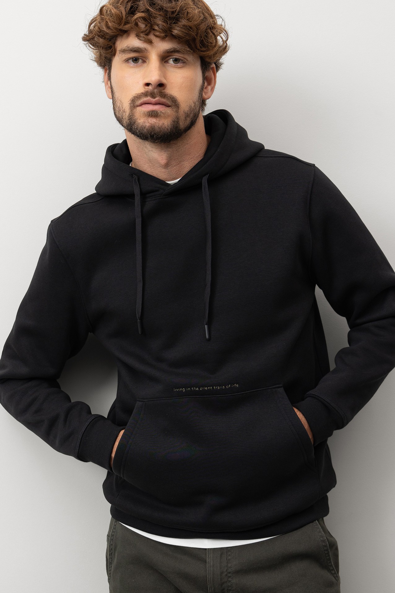 Black Graphic Hoodie