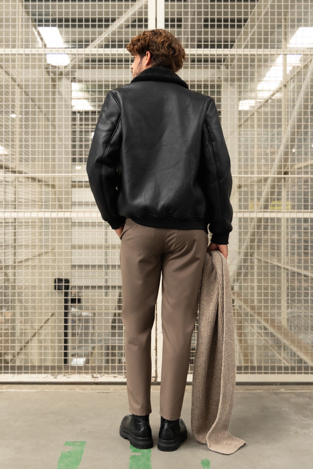 Light Brown Cropped Chinos