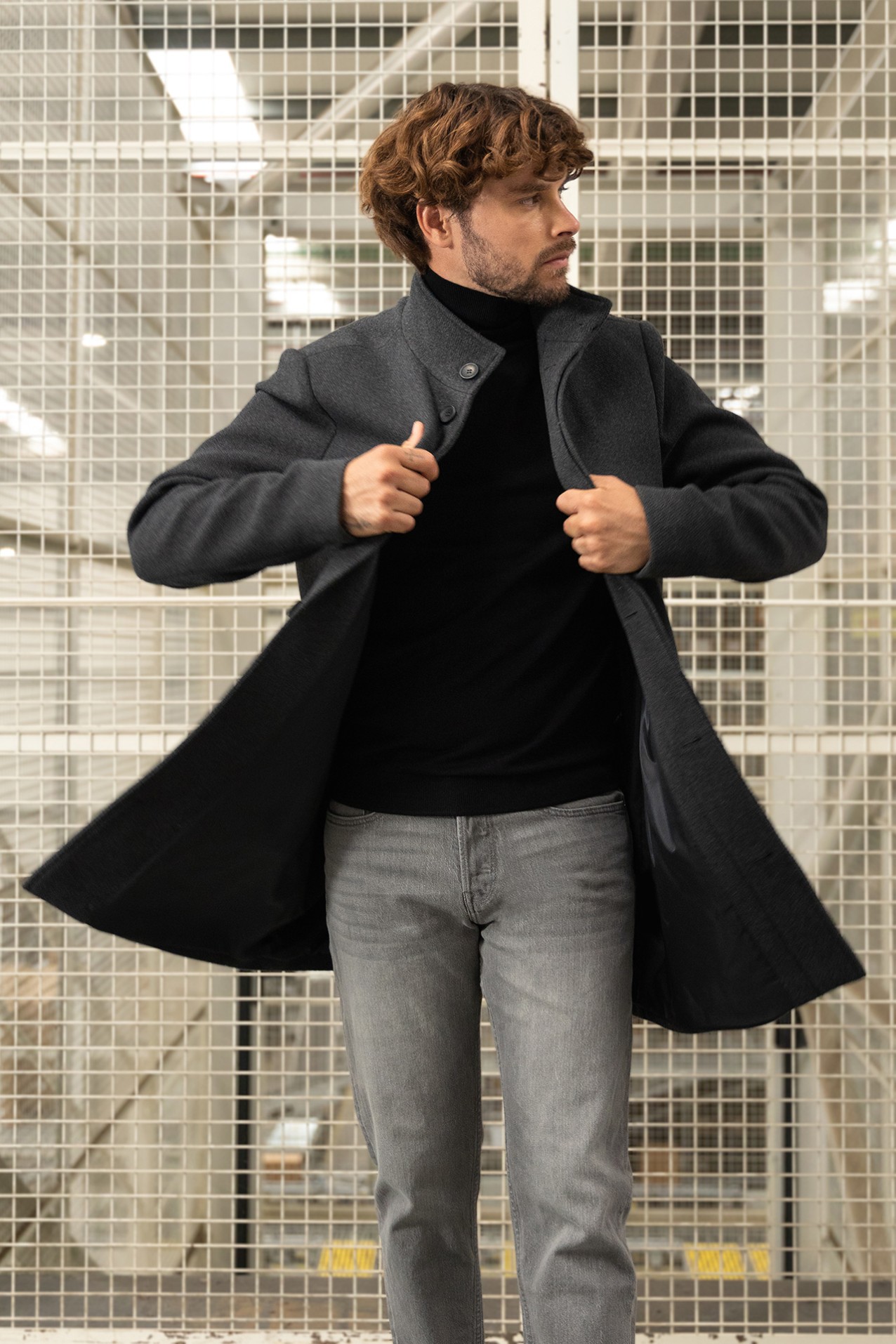 Casaco Cinza Regular