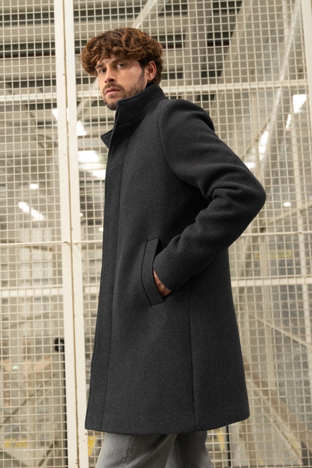 Casaco Cinza Regular Casaco Cinza Regular