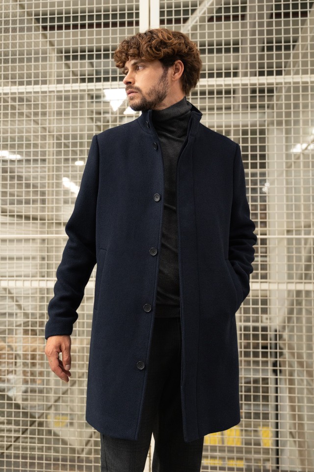 Dark Navy Long Coat Dark Navy Long Coat
