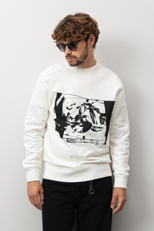 Camisola grfica masculina