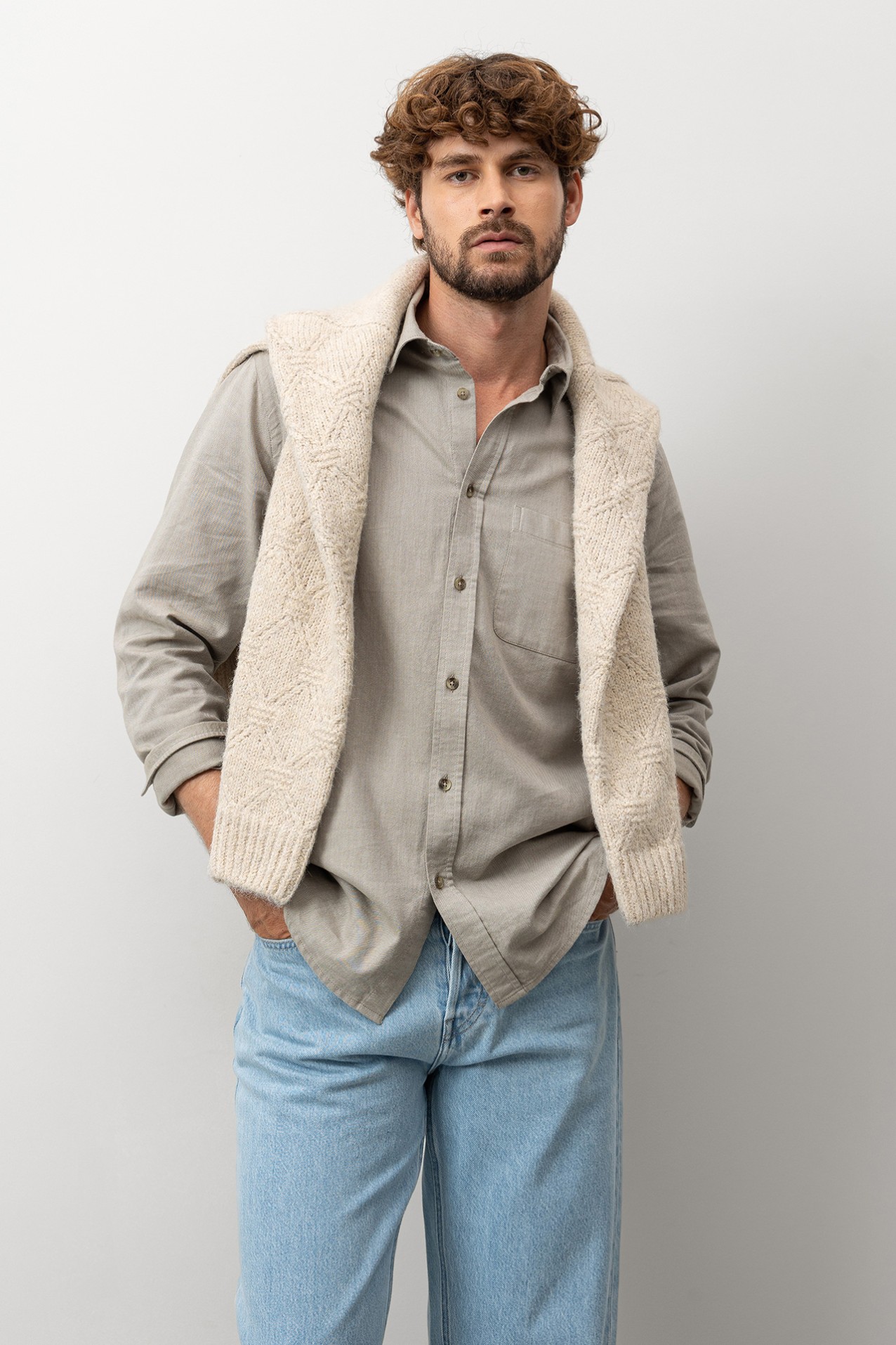 Casual Green Long Sleeve Shirt