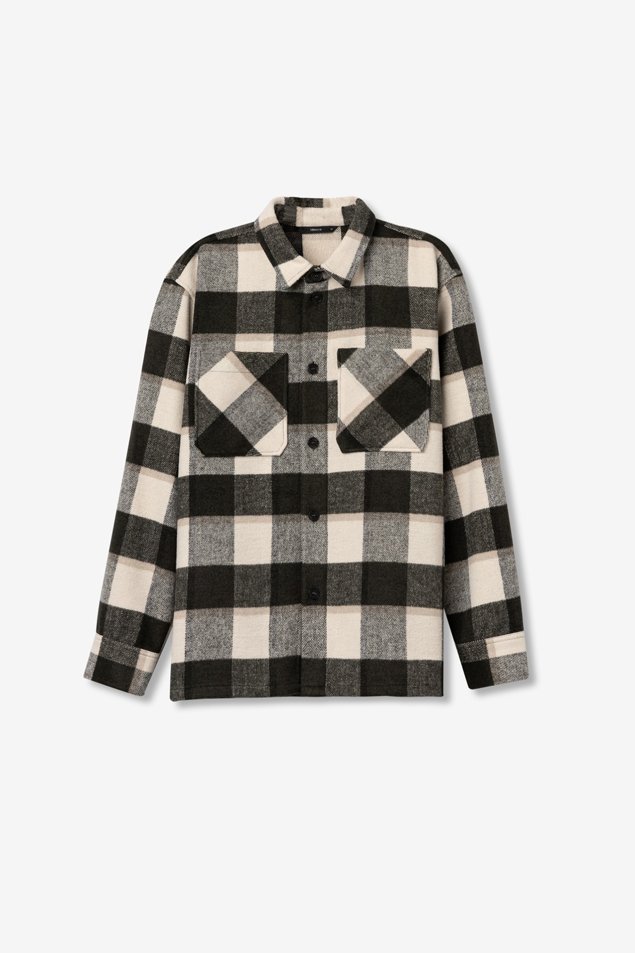 Green Checkered Oversized Shirt