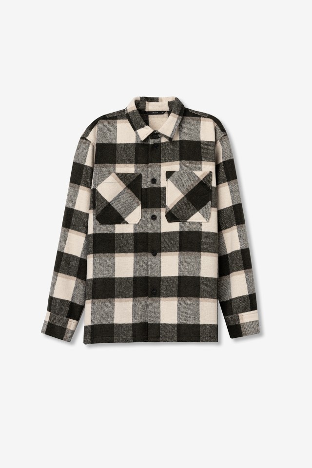 Green Checkered Oversized Shirt Green Checkered Oversized Shirt