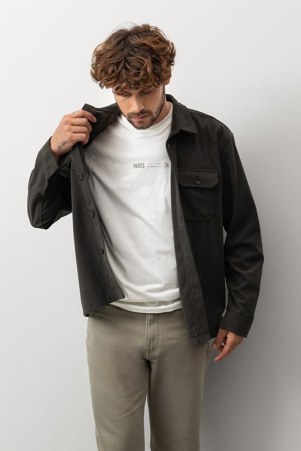 Dark Green Relaxed Shirt