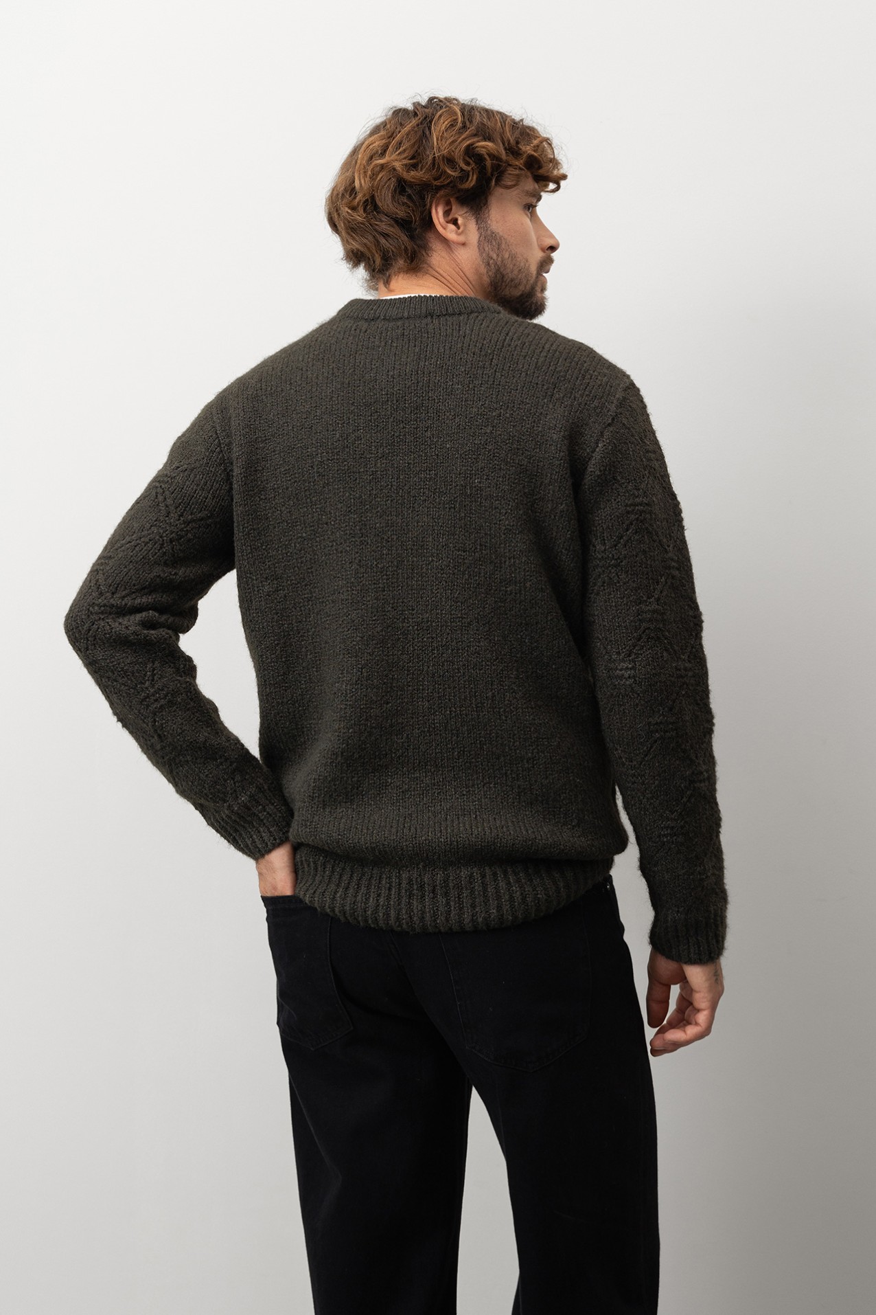 Dark Green Knit Sweater