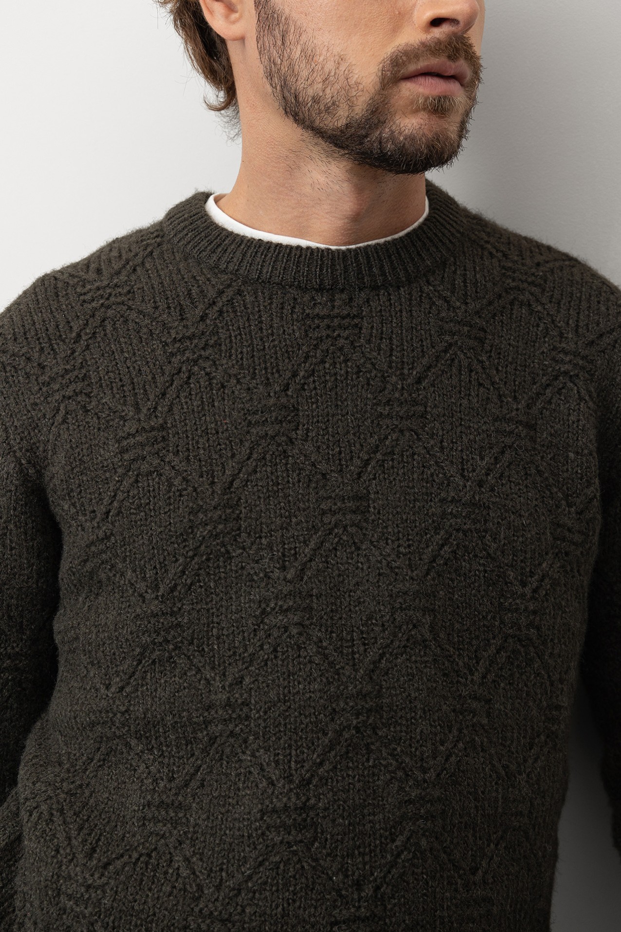 Dark Green Knit Sweater