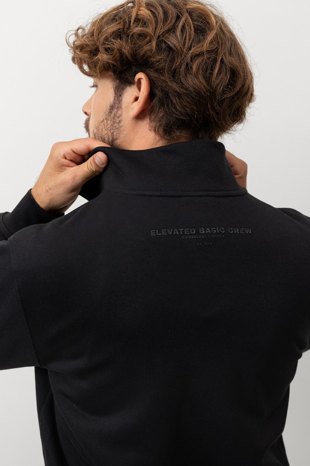 Black Regular Fit Sweatshirt Black Regular Fit Sweatshirt