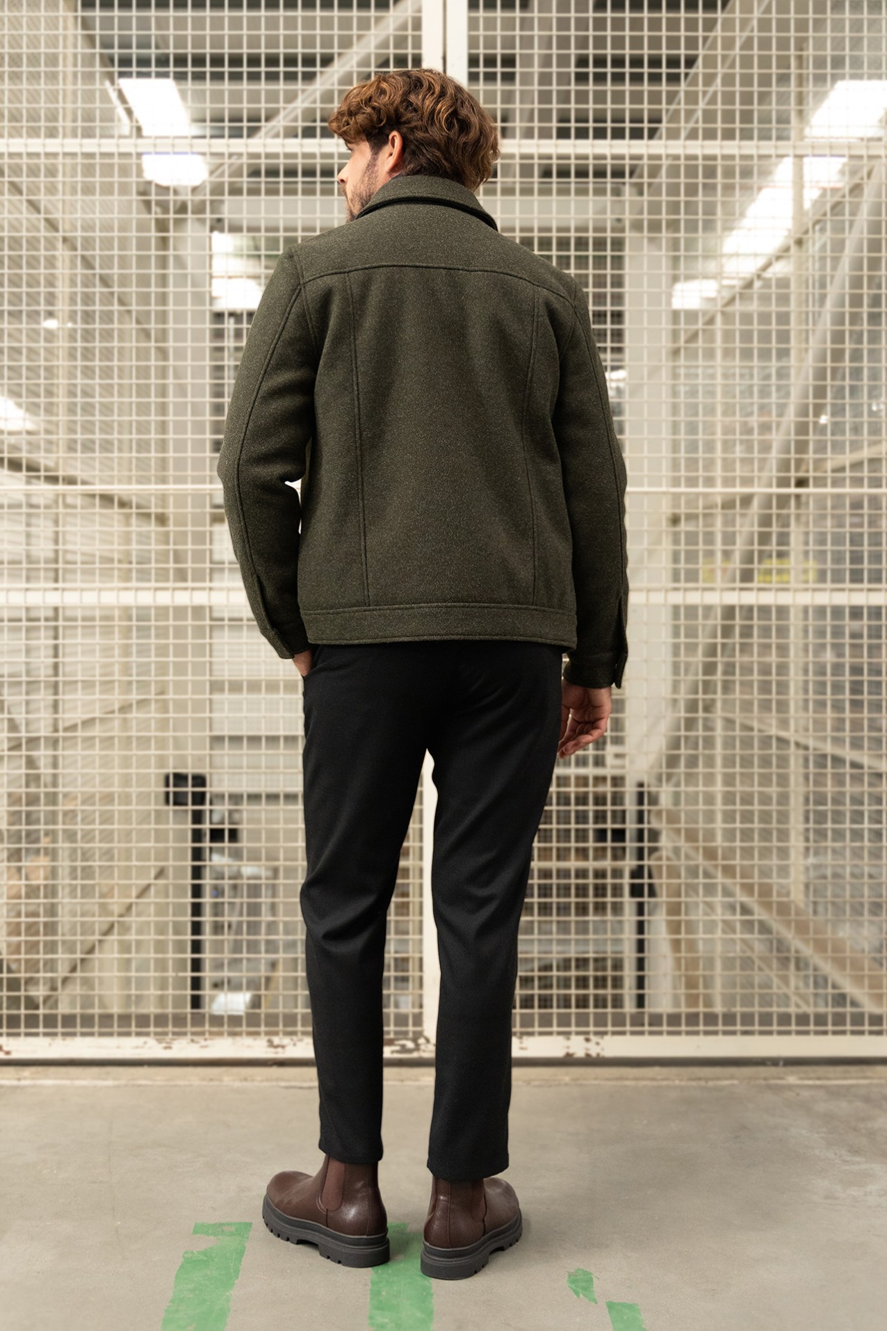 Slim Black Chino Trousers