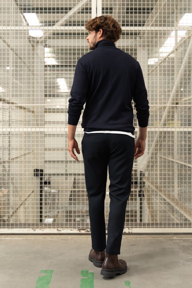 Dark Blue Cropped Chinos Dark Blue Cropped Chinos