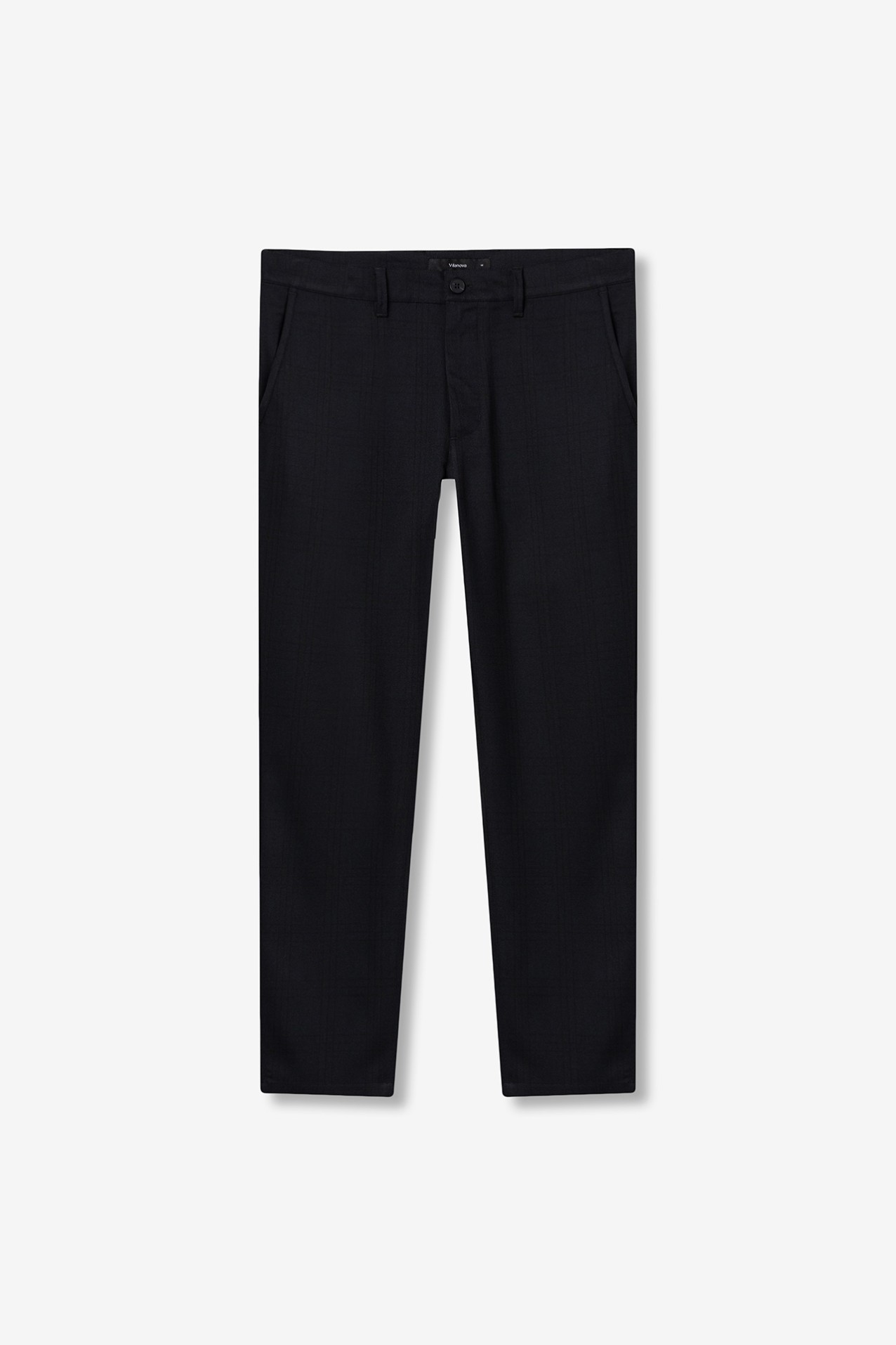 Dark Blue Cropped Chinos