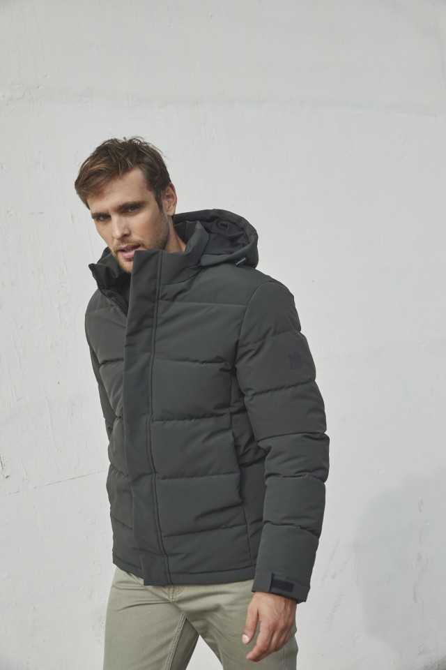 Quilted Jacket with Removable Hood