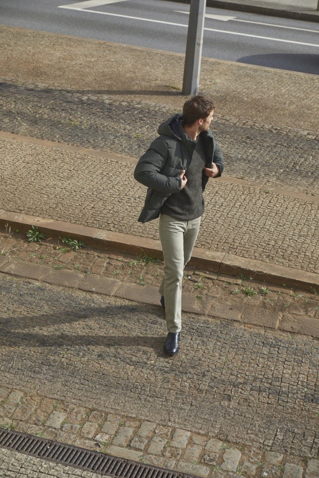 Mens Straight-Leg Trousers