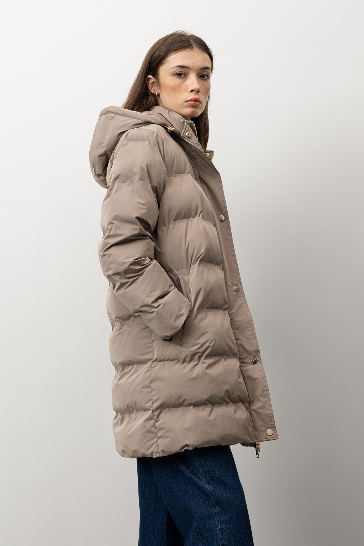 Casaco Comprido Relaxed Bege