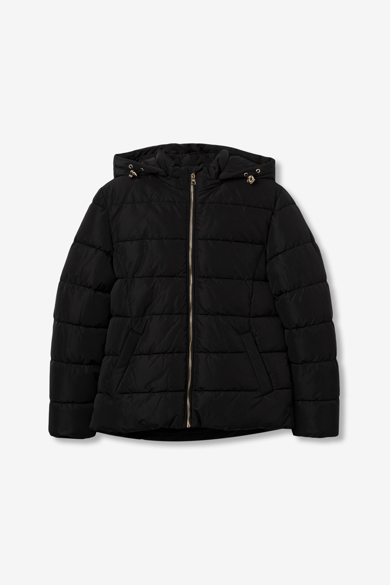 Black Short Puffer Jacket