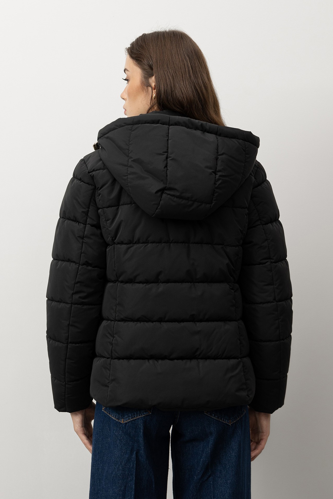 Black Short Puffer Jacket
