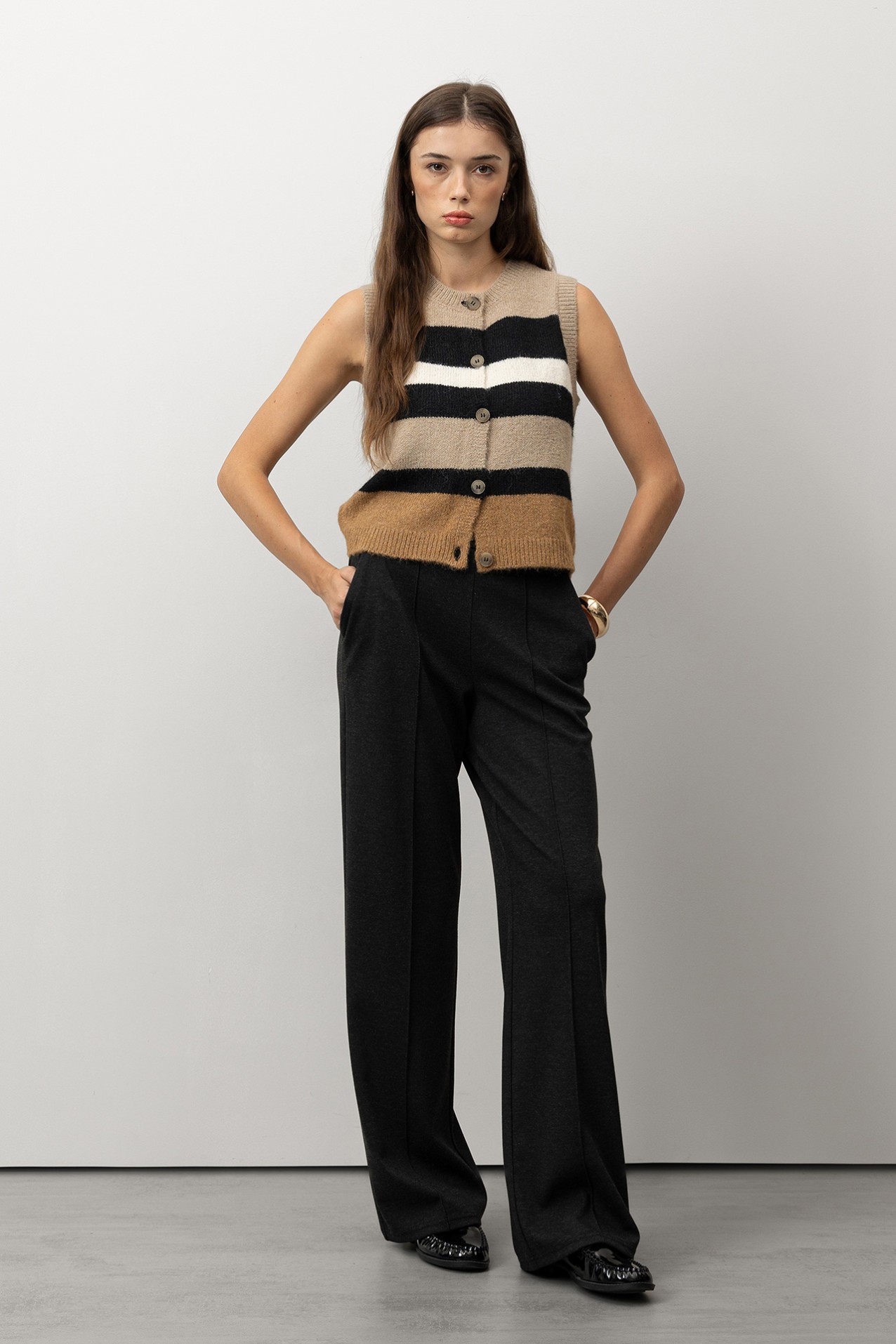 Black Wide Leg Trousers