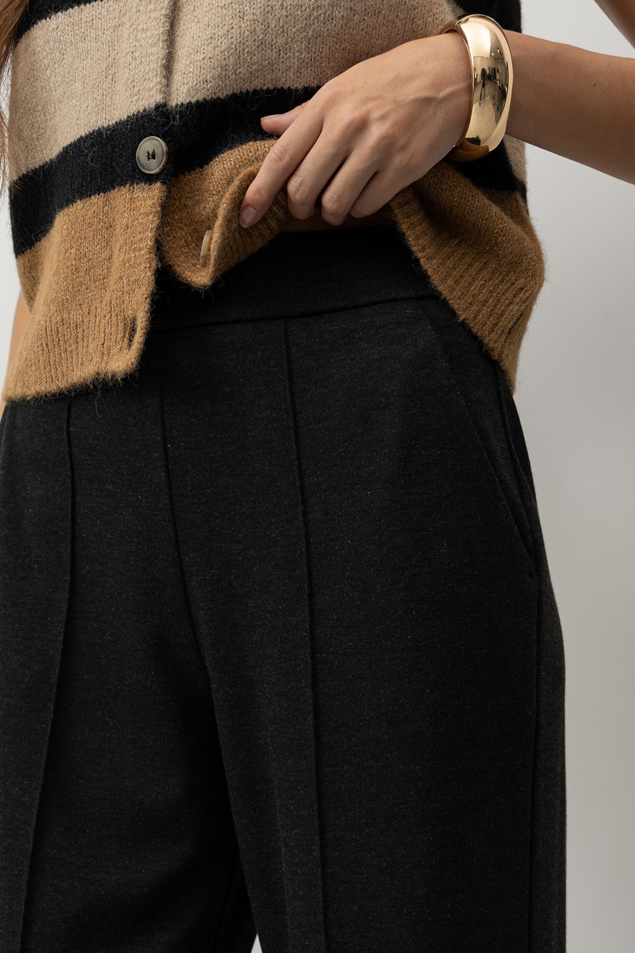 Black Wide Leg Trousers