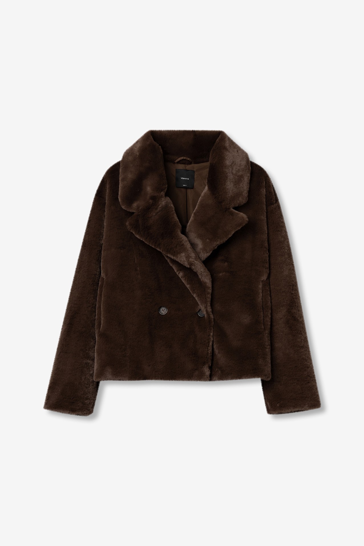 Brown Relaxed Short Coat