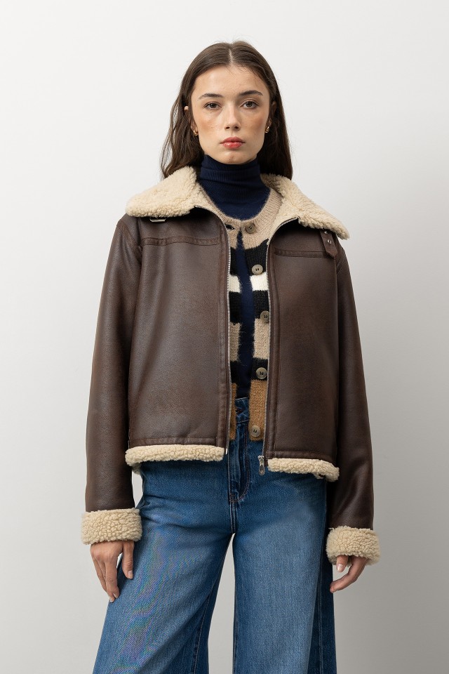 Casaco Castanho Relaxed Casaco Castanho Relaxed