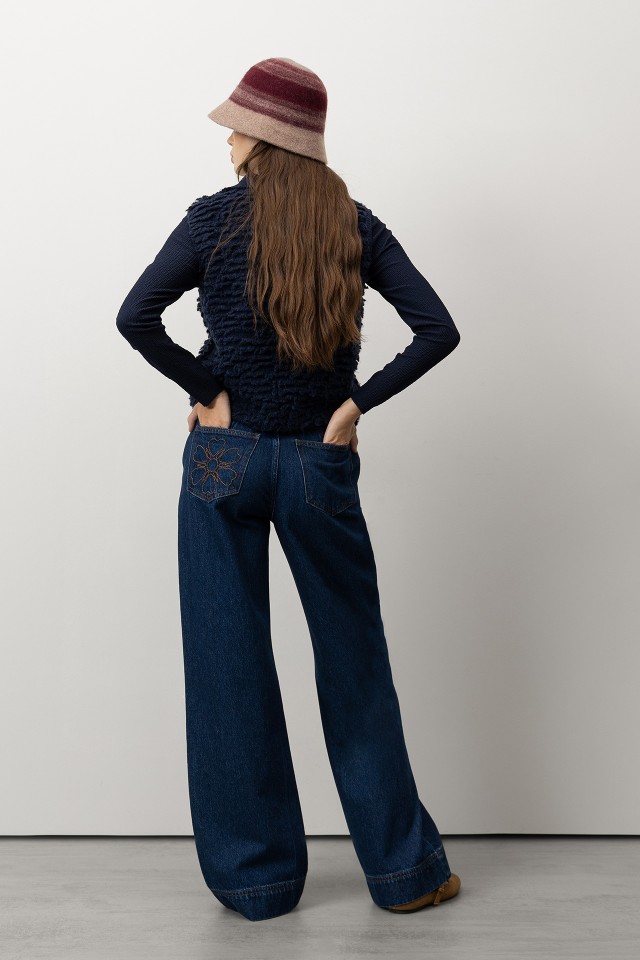 Wide Leg Denim Jeans Wide Leg Denim Jeans