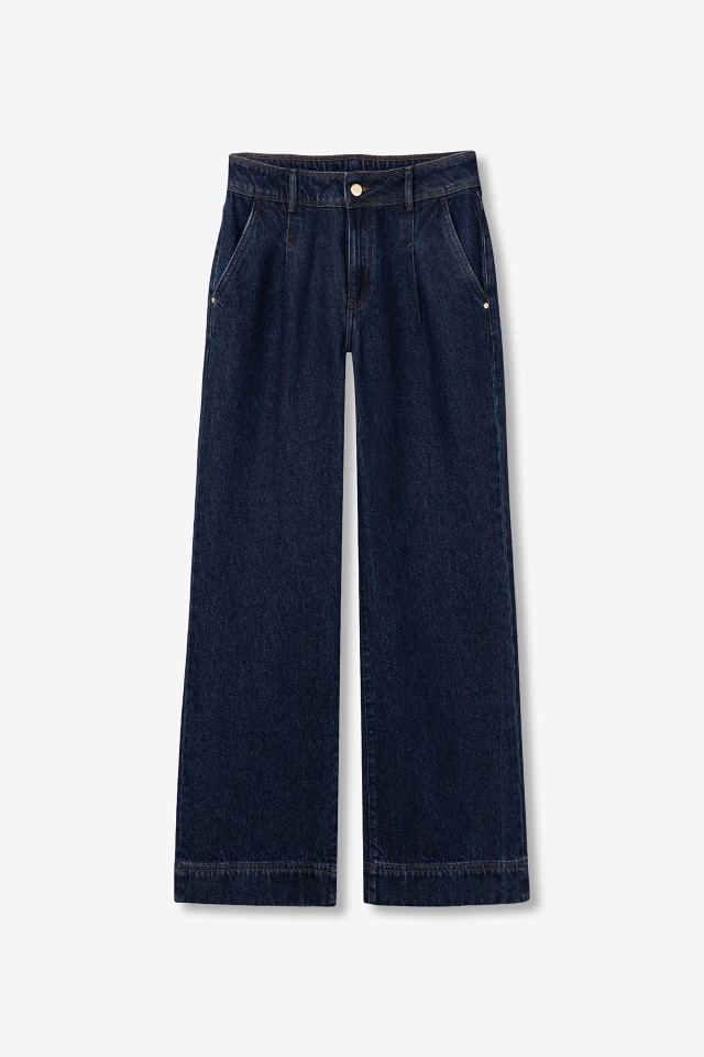 Wide Leg Denim Jeans