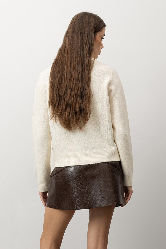 Camisola Tricotada com Laços Camisola Tricotada com Laços