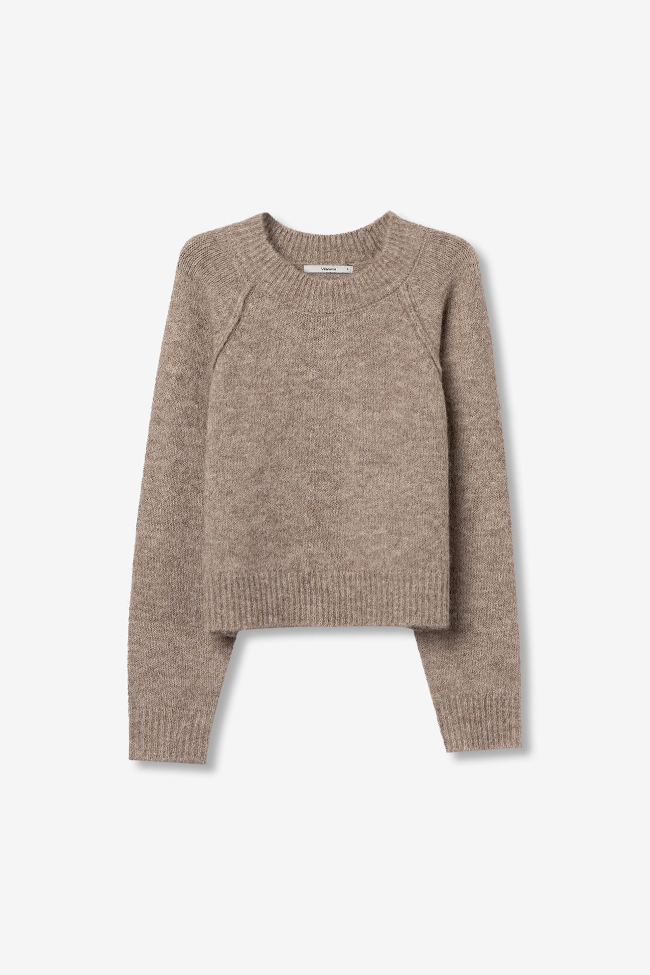 Beige Relaxed Knit Sweater