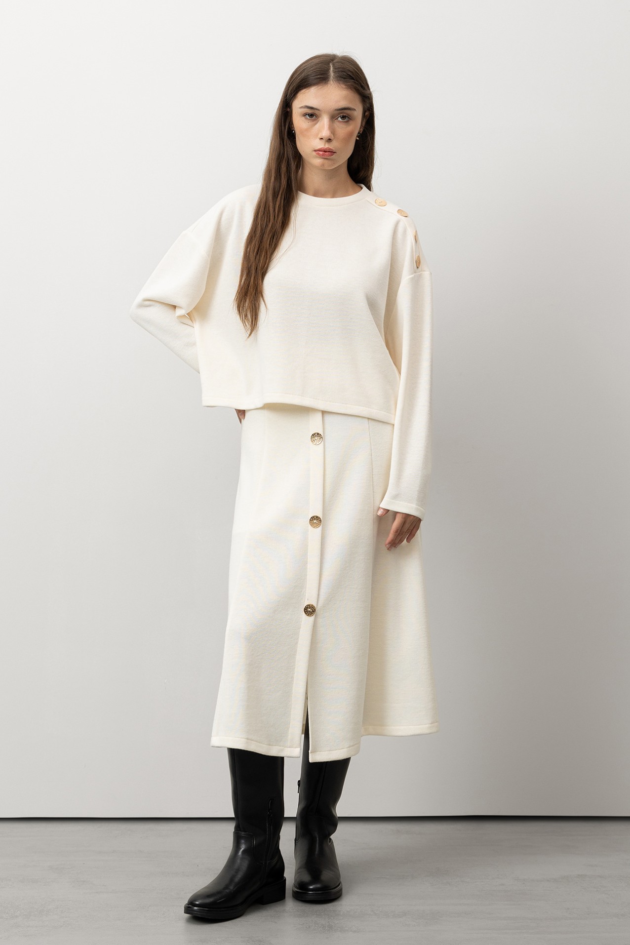 White Relaxed Sweater