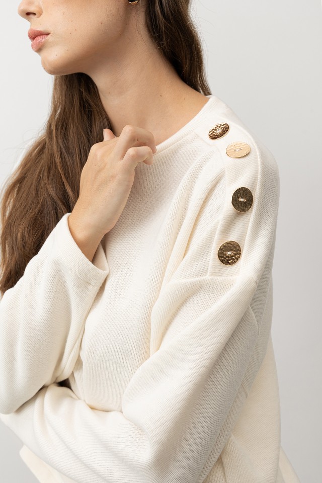 White Relaxed Sweater White Relaxed Sweater