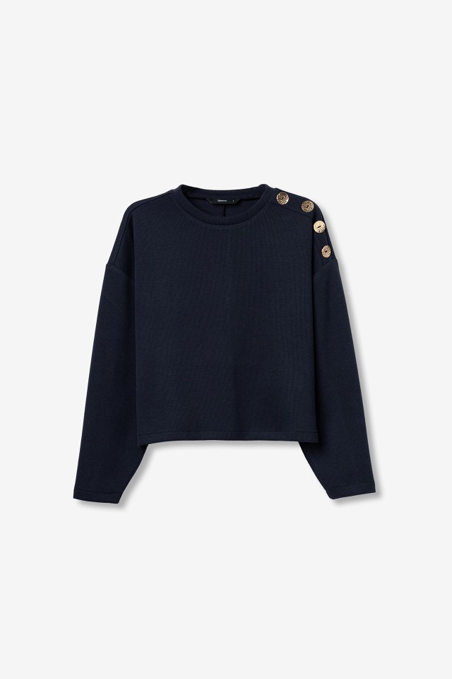 Navy Relaxed Fit Sweatshirt Navy Relaxed Fit Sweatshirt