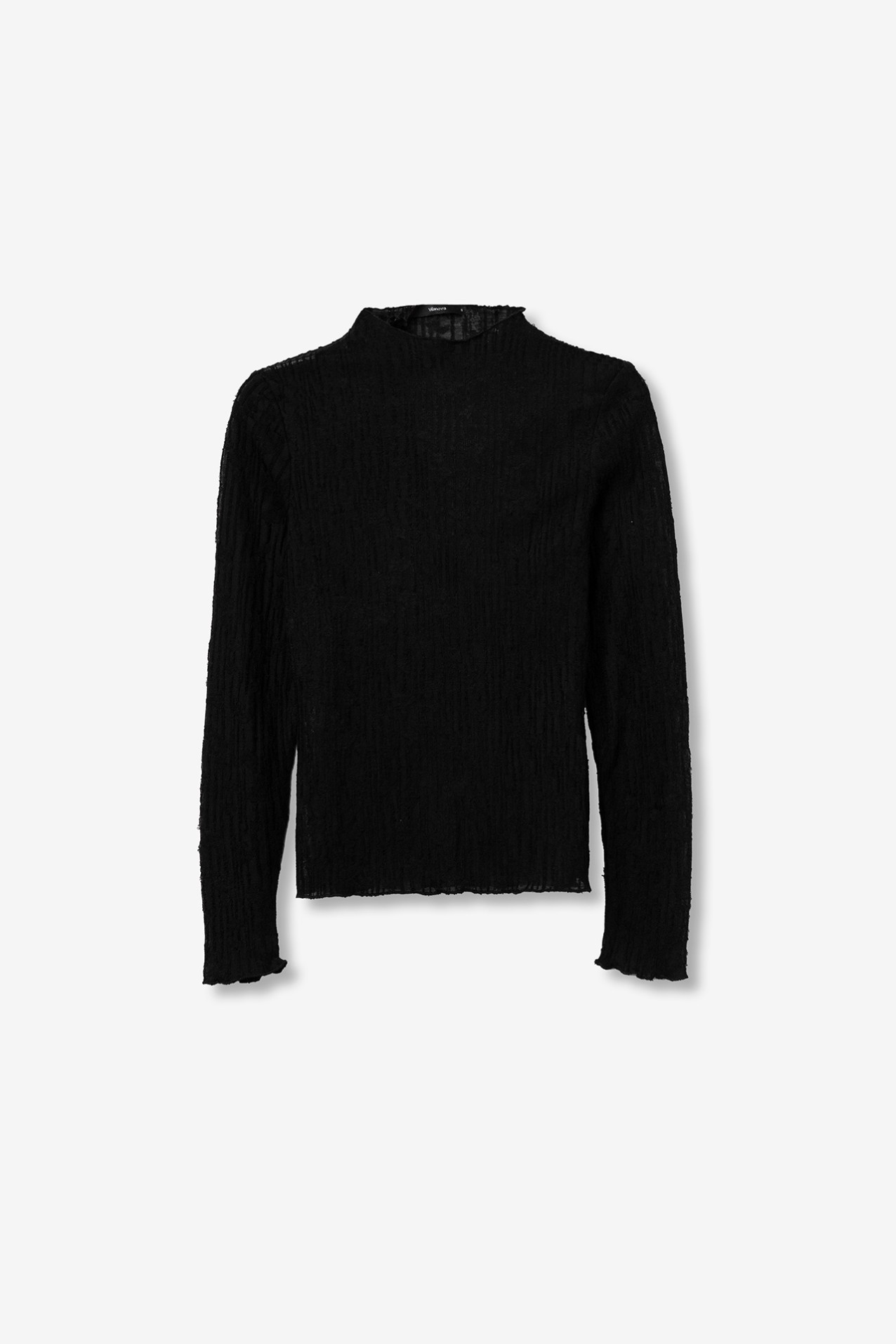 Camiseta Bordada De Manga Larga