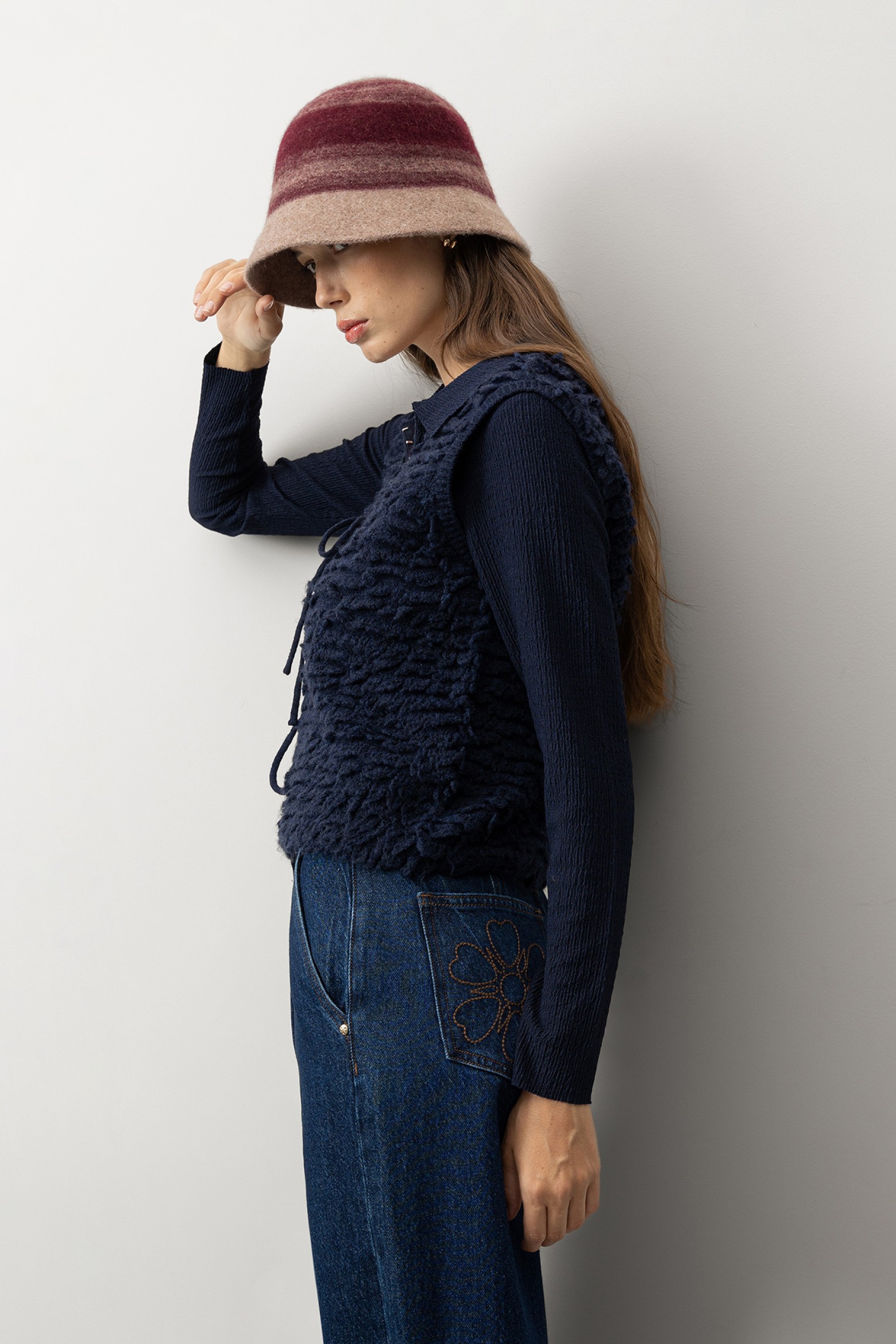 Dark Blue Knit Sweater
