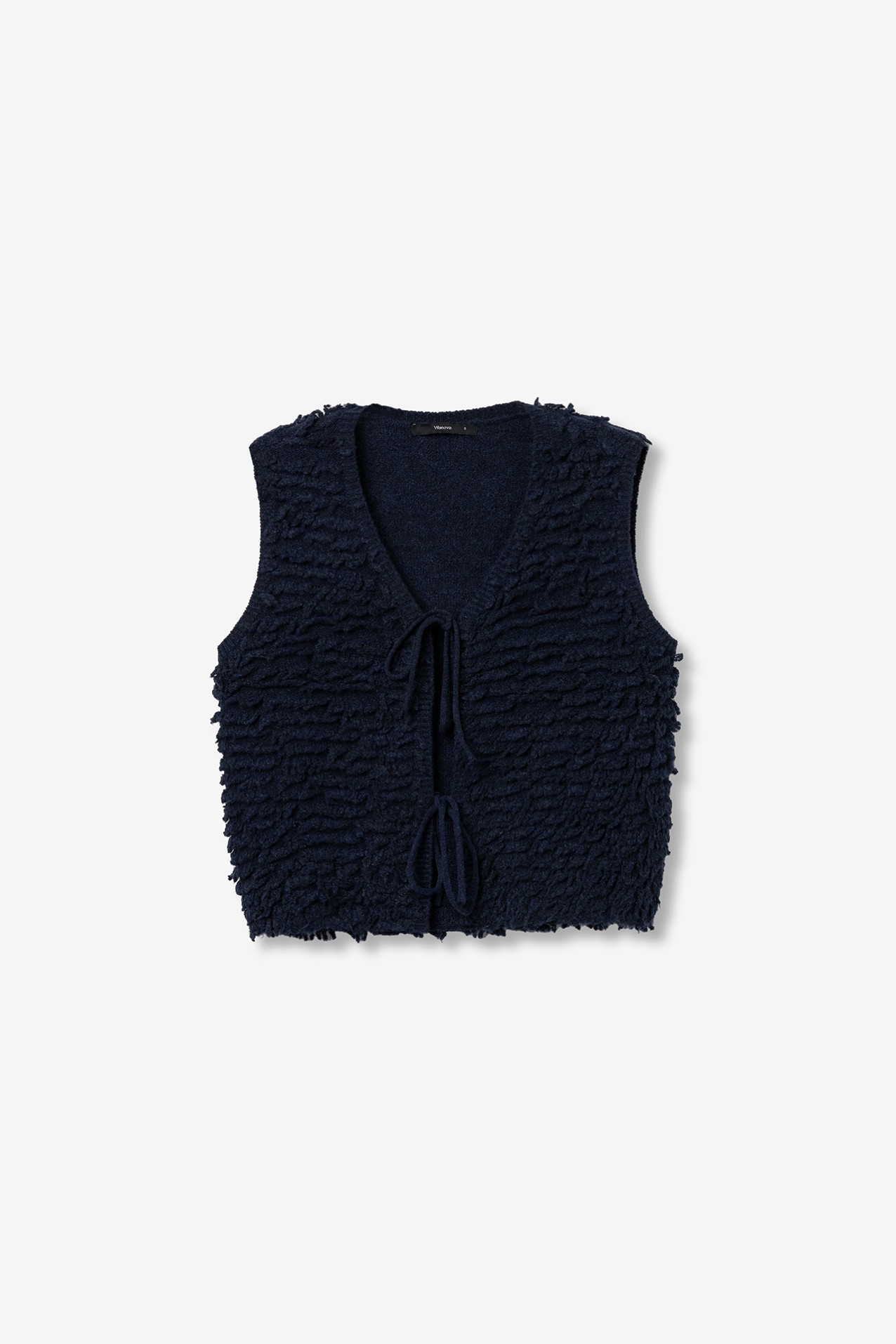 Camisola azul tricotada