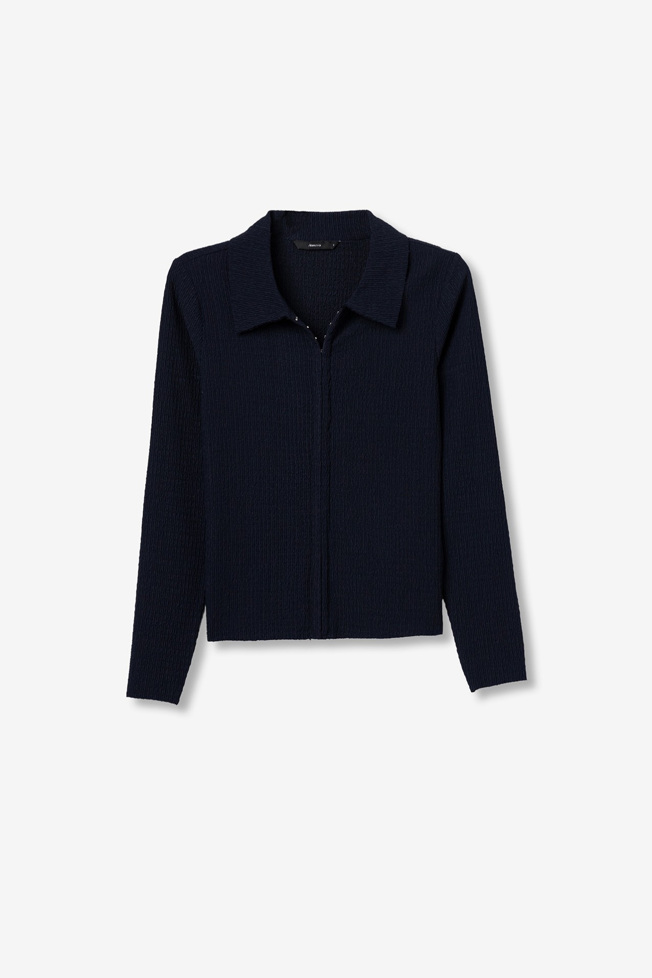 Textured Slim Fit Blouse