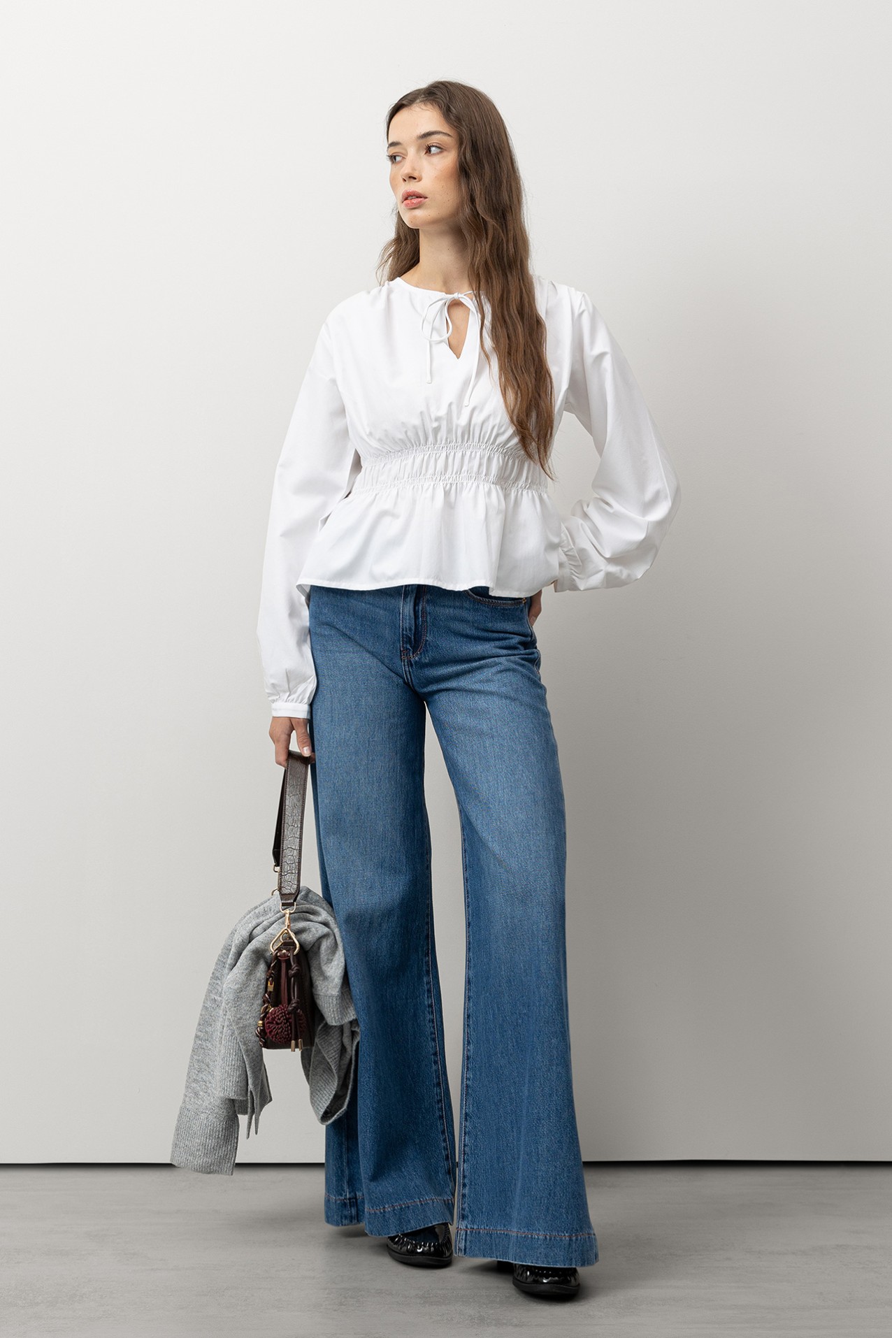 White Long Sleeve Blouse