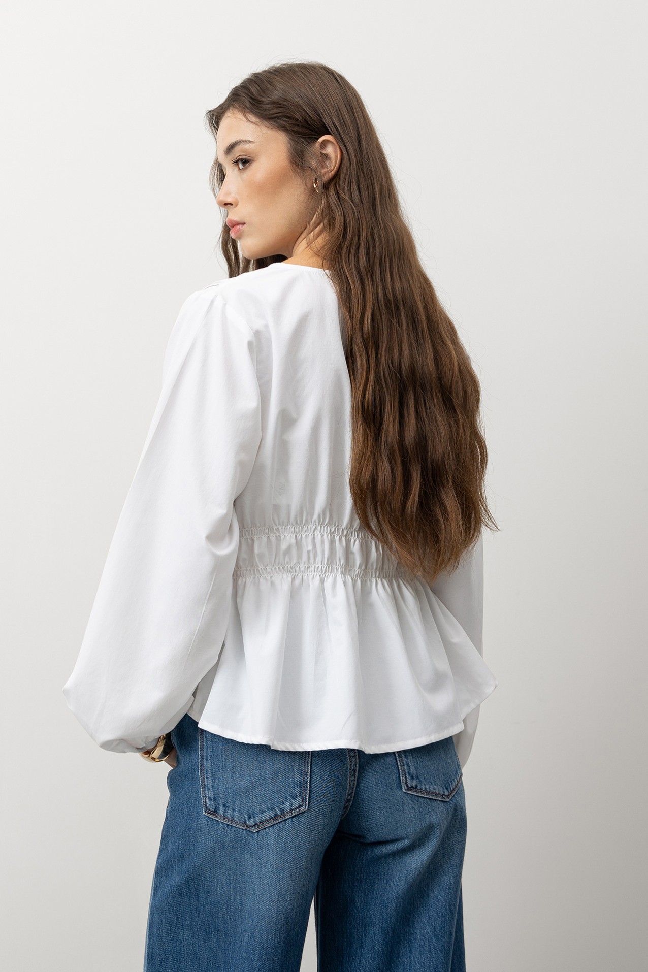 White Long Sleeve Blouse