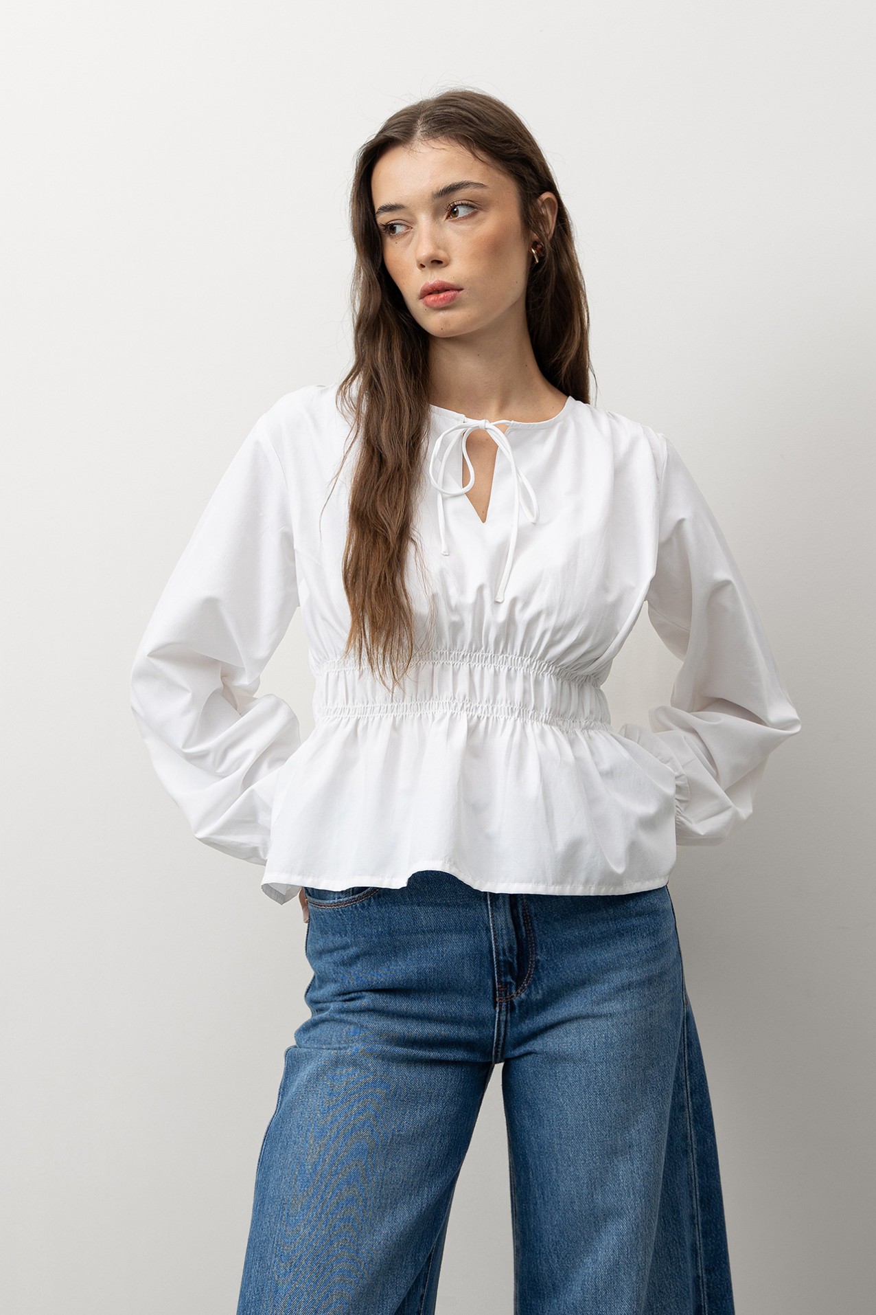White Long Sleeve Blouse
