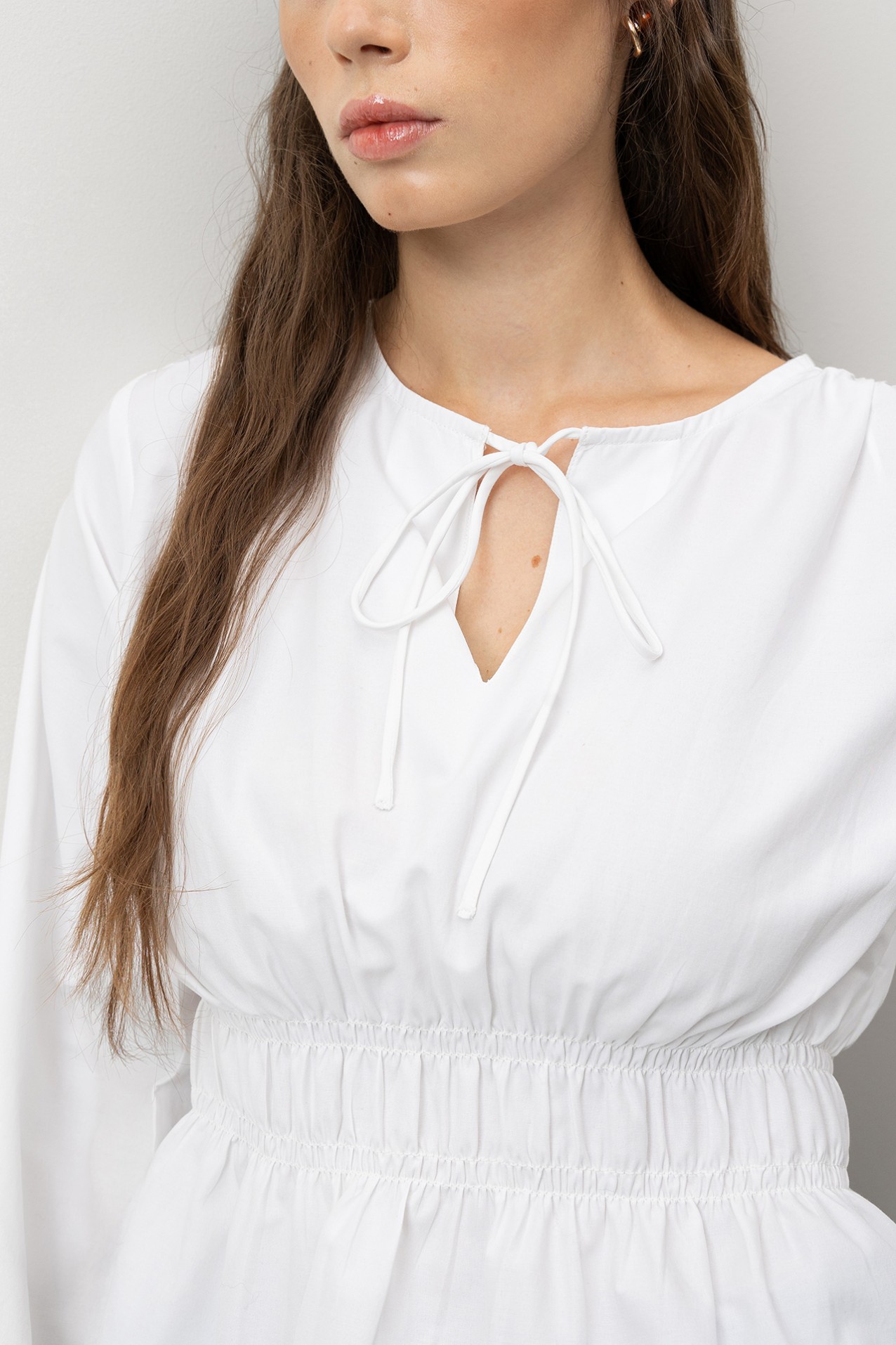 White Long Sleeve Blouse