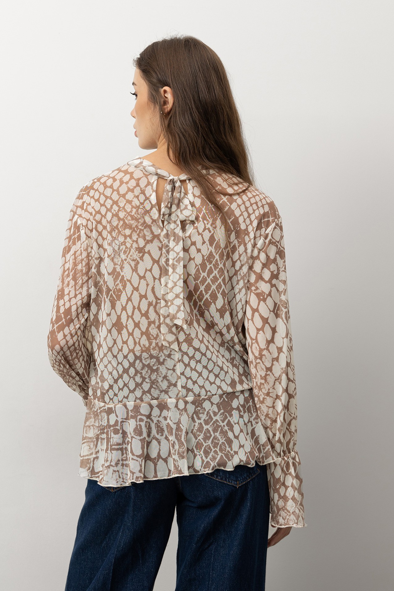 Geometric Pattern Blouse