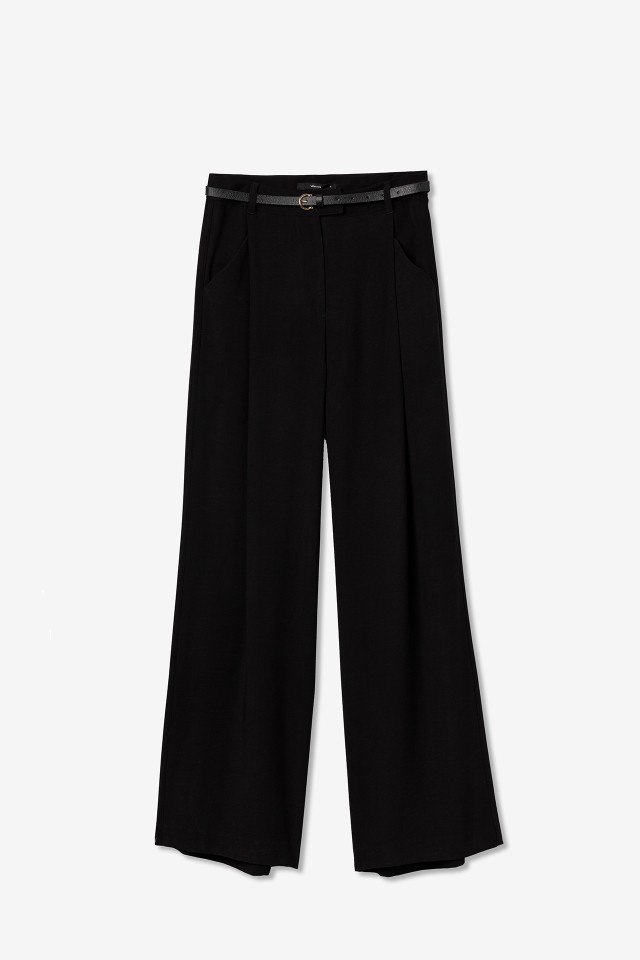 Wide Leg Pants With Belt Wide Leg Pants With Belt