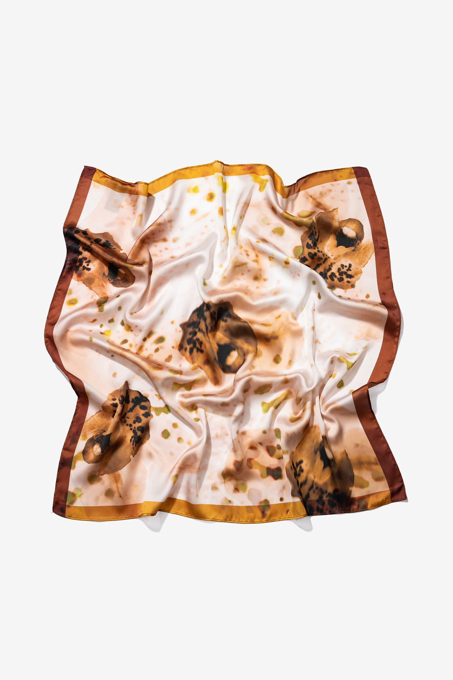 Artistic Earth-Toned Bandana