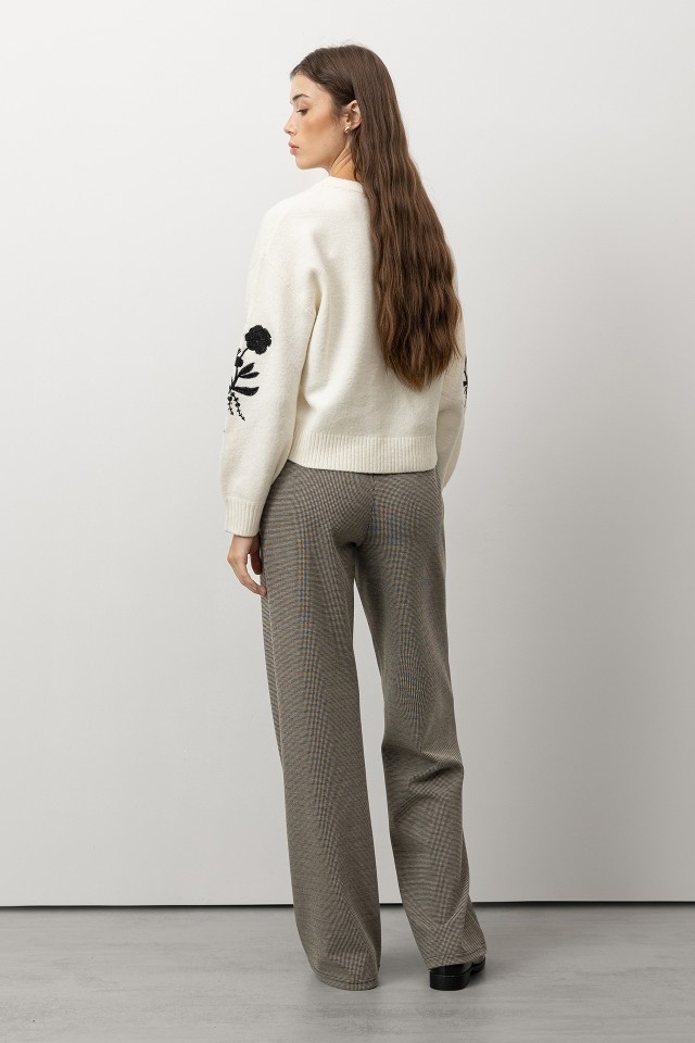 Plaid Wide Leg Trousers Plaid Wide Leg Trousers