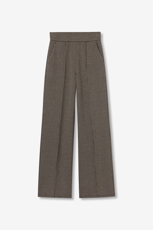 Plaid Wide Leg Trousers Plaid Wide Leg Trousers