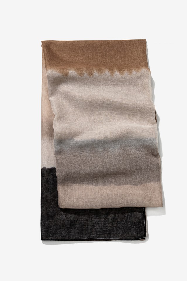 Beige Gradient Scarf